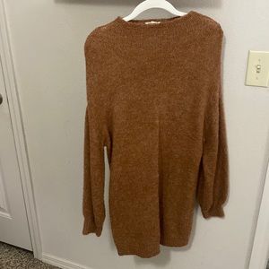 Entro Brown Long Sleeve Dress